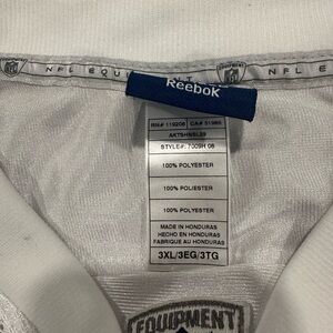 Reebok White NFL Equipment Jersey 3XL
